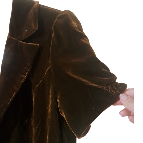 Twelve Street Puff Sleeve Velour Blazer - Picture 3 of 10